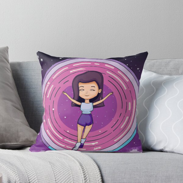 Item preview, Cute girl is floating in space. Artistic Illustration Cartoon Comics Drawing designed and sold by yunuzdemirtas.