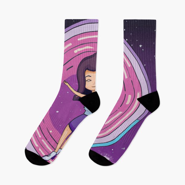 Item preview, Cute girl is floating in space. Artistic Illustration Cartoon Comics Drawing designed and sold by yunuzdemirtas.