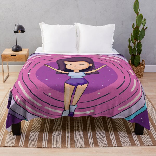 Item preview, Cute girl is floating in space. Artistic Illustration Cartoon Comics Drawing designed and sold by yunuzdemirtas.
