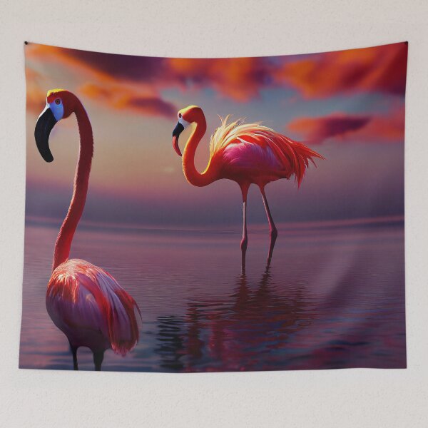 Item preview, Dream about flamingo designed and sold by Digitalekunst.
