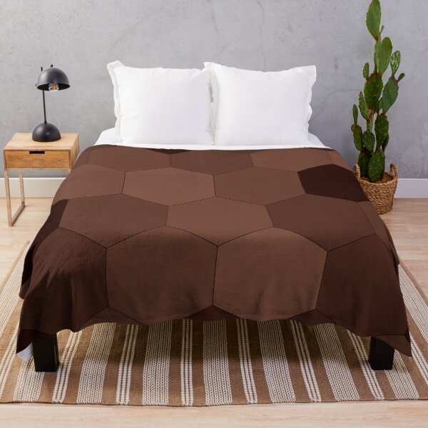Item preview, Honeycomb pattern - shades of chocolate brown designed and sold by k9printart.