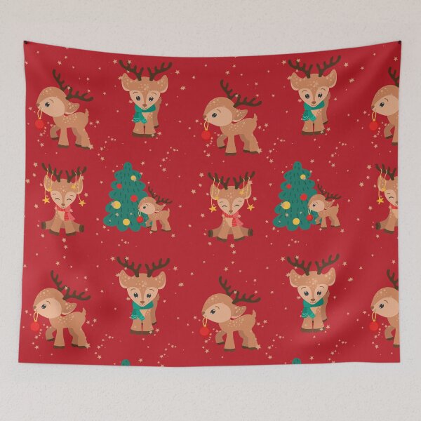 Item preview, Christmas Reindeer Pattern designed and sold by Inspirely.