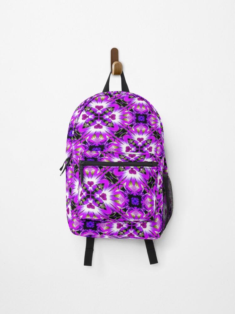 Thumbnail 1 of 3, Backpack, Flower Pattern with White Center designed and sold by Patternflower.
