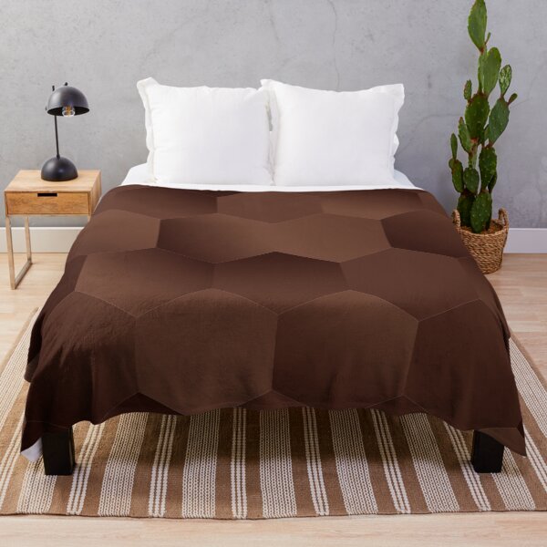 Item preview, Honeycomb pattern - shades of chocolate brown gradients designed and sold by k9printart.