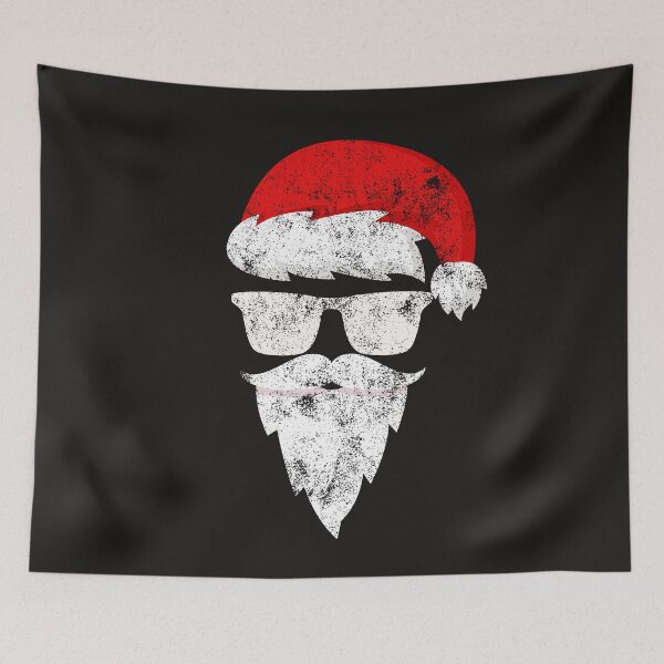 Item preview, Vintage Santa Claus Face with Sunglasses Hat Beard Christmas designed and sold by Mo-Am.