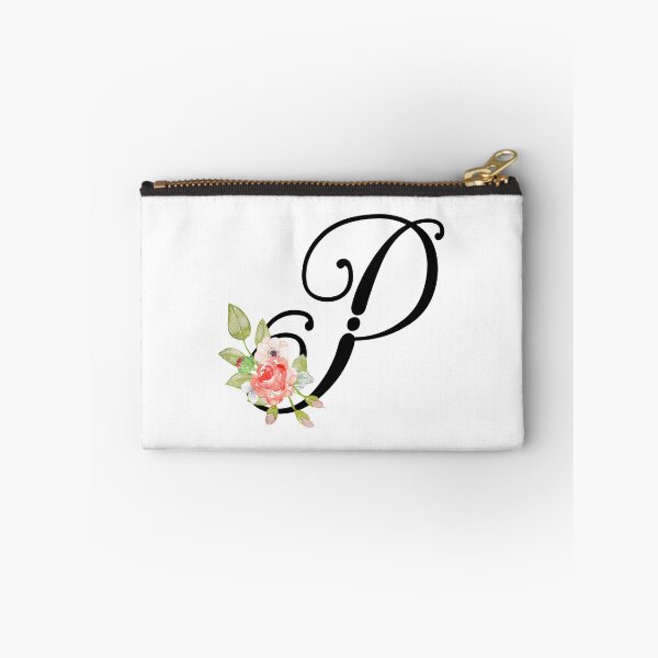 Item preview, Floral Monogram Fancy Script Letter P designed and sold by Grafixmom.