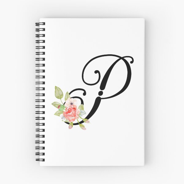 Item preview, Floral Monogram Fancy Script Letter P designed and sold by Grafixmom.
