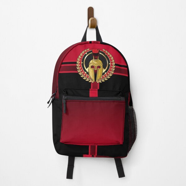 Item preview, Spartan Helmet Coat of Arms Red Gold Black designed and sold by Yiorgos Designs.