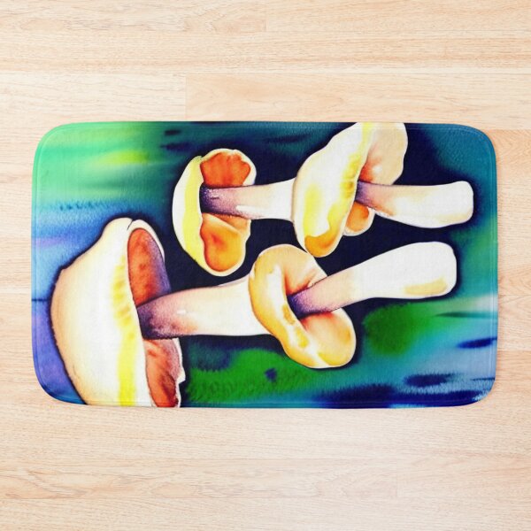 Item preview, Mushrooms watercolor painting designed and sold by Mirarima.