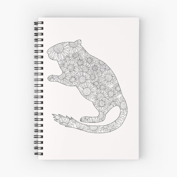 Item preview, Cute sunflower filled gerbil (black outline) designed and sold by Becky-Marie.