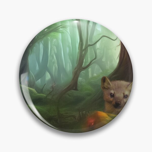 Deep Forest Cute Animal | Fantasy Art Pin
