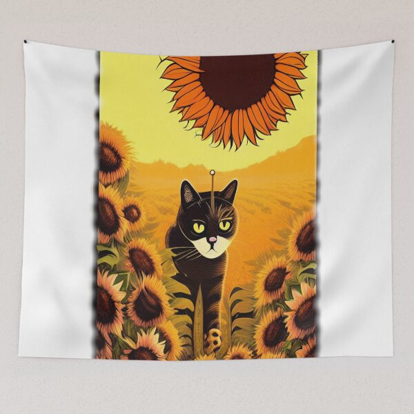 Item preview, Cat Sunflower designed and sold by entrys.