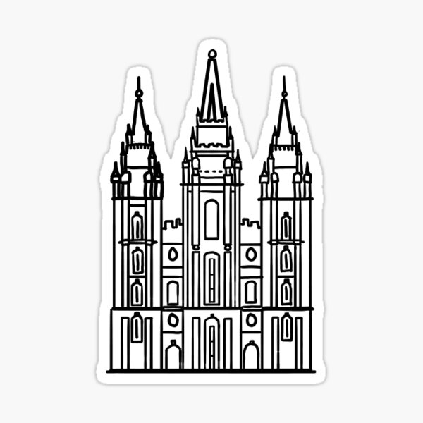 Mormon Temple Sticker