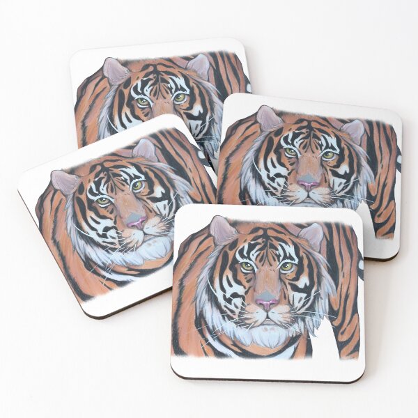 Item preview, Tiger looking straight on designed and sold by Ada Lanier.