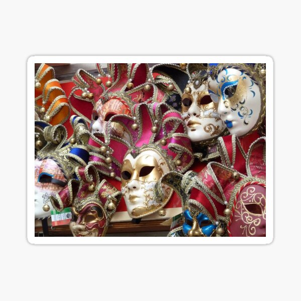 Venetian Masks Sticker