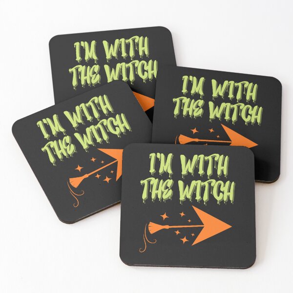 Item preview, I'M WITH THE WITCH, HALLOWEEN COSTUME, TRICK OR TREAT, FUNNY HALLOWEEN WITCH, WITCH MEME designed and sold by R B Chrystal.