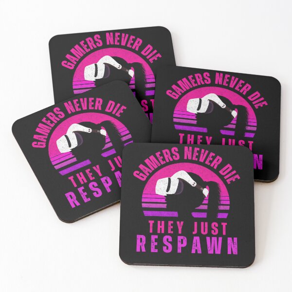 Item preview, Gamers Don't Die They Respawn Girl Streamer VR Lady designed and sold by DadJokeDescript.