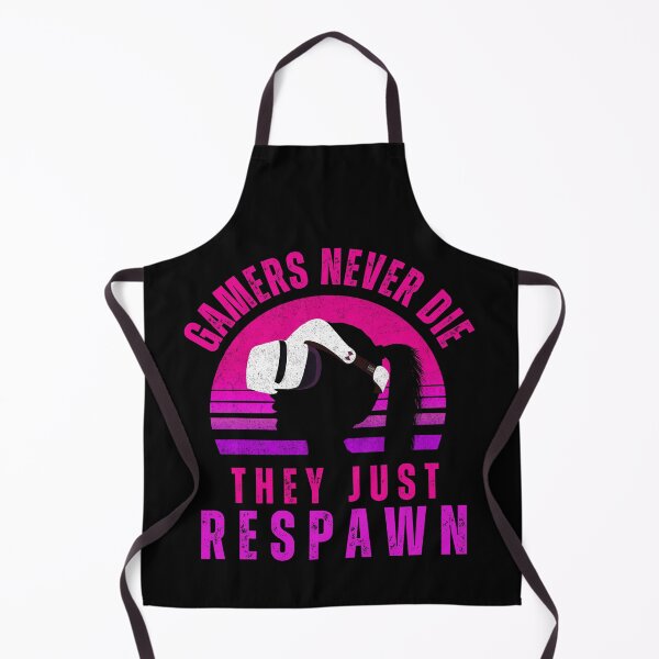 Item preview, Gamers Don't Die They Respawn Girl Streamer VR Lady designed and sold by DadJokeDescript.