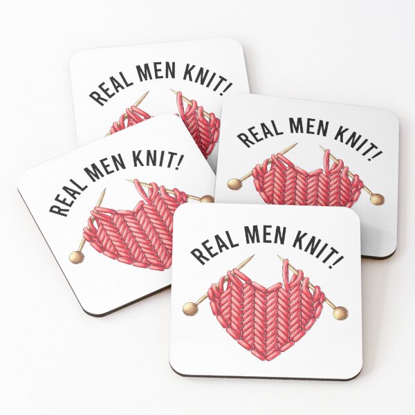 Item preview, Knitting Real Men Knit designed and sold by kudostees.