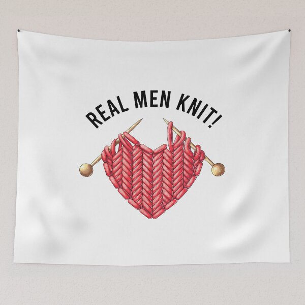 Item preview, Knitting Real Men Knit designed and sold by kudostees.