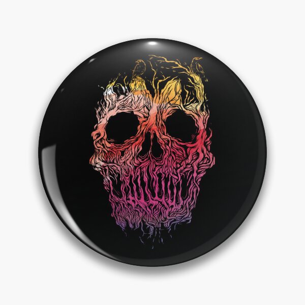 Item preview, Orange tree root skull designed and sold by FanityPrints.
