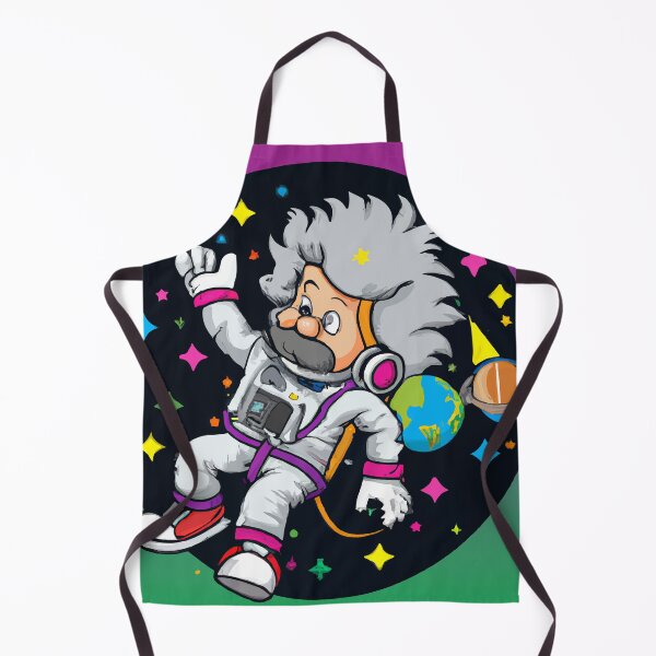 Item preview, Astronaut einstein flying in space. Vector Illustration. Cartoon portrait of Albert Einstein designed and sold by yunuzdemirtas.