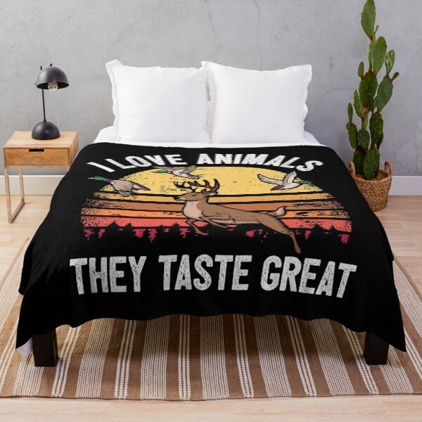 Item preview, Funny Hunting Saying Deer Duck Hunter I Animals Taste Great designed and sold by sorebull-fighte.