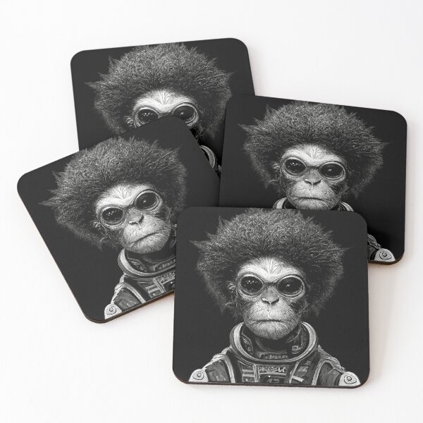 Item preview, Afro Space Monkey designed and sold by Bondoboxy.