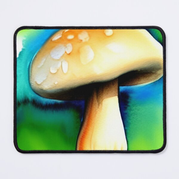 Item preview, Mushrooms watercolor painting designed and sold by Mirarima.