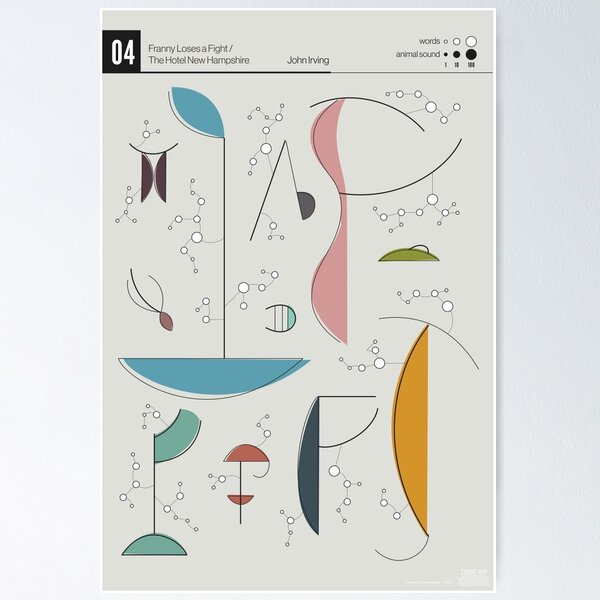 Chapter 04 The Hotel New Hampshire - Data-art Poster