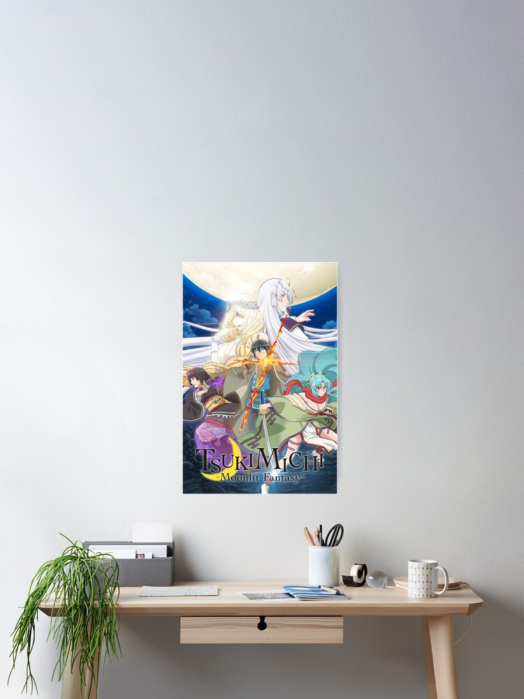  Tsukimichi - Póster de pared de tela de anime (Tsuki