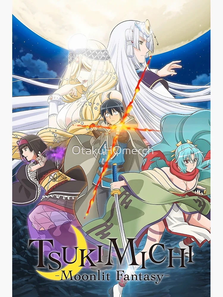  Tsukimichi - Póster de pared de tela de anime (Tsuki