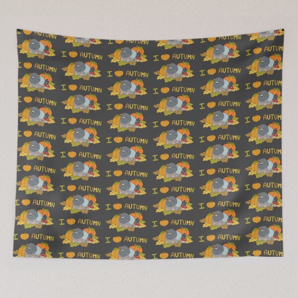Item preview, I Love Autumn Pigeon designed and sold by AdoraBirdArt.