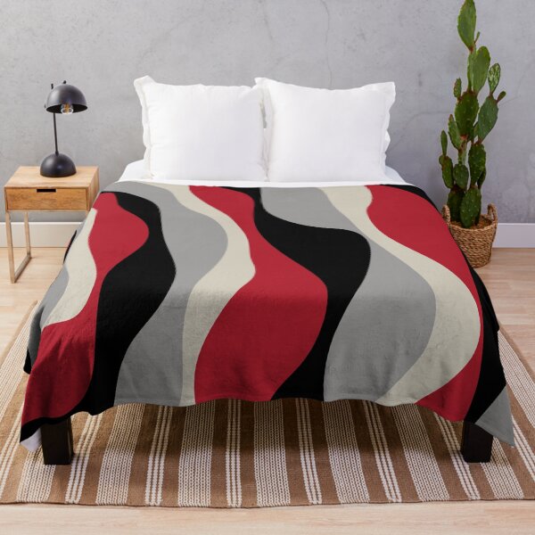 Item preview, Ebb and Flow 4 - Red, Grey, Black and Bone White designed and sold by LAEC-Shop.