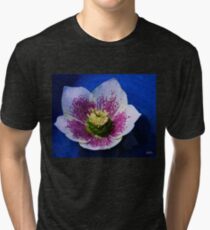 Hellebore Flower Head Tri-blend T-Shirt