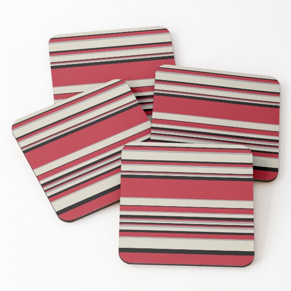 Item preview, Complex Stripes - Red, Grey, Black and Bone White designed and sold by LAEC-Shop.