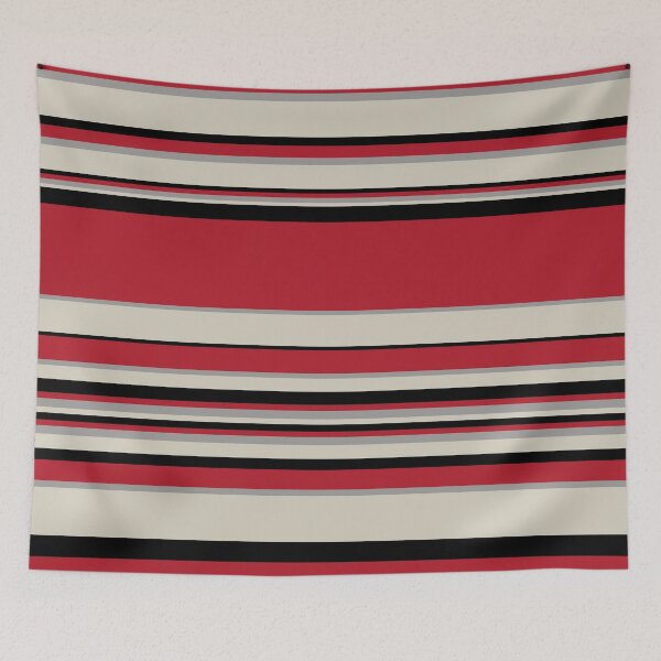 Item preview, Complex Stripes - Red, Grey, Black and Bone White designed and sold by LAEC-Shop.
