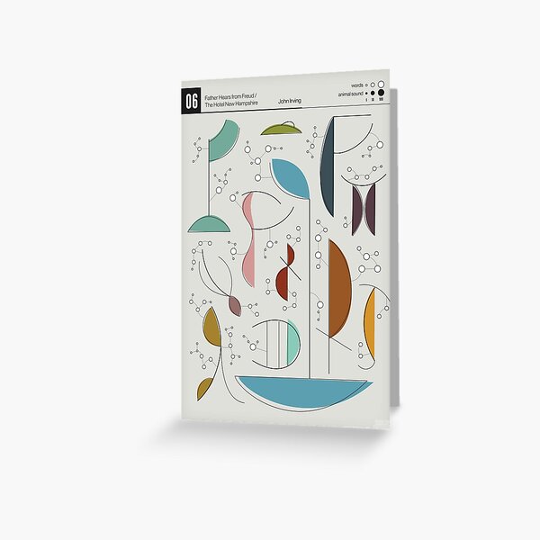 Chapter 06 The Hotel New Hampshire - Data-art Greeting Card