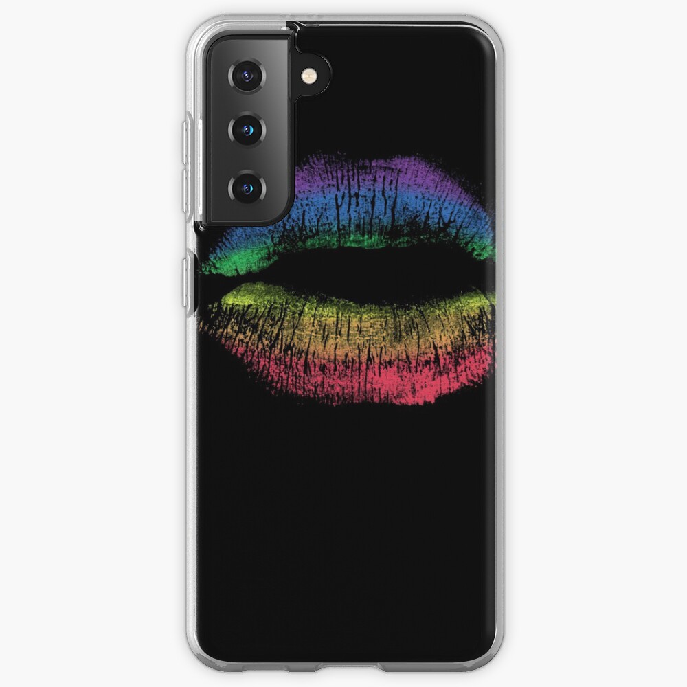 Rainbow Pride Kiss // LGBT Gay Rights Flag Lips Case & Skin for Samsung Galaxy