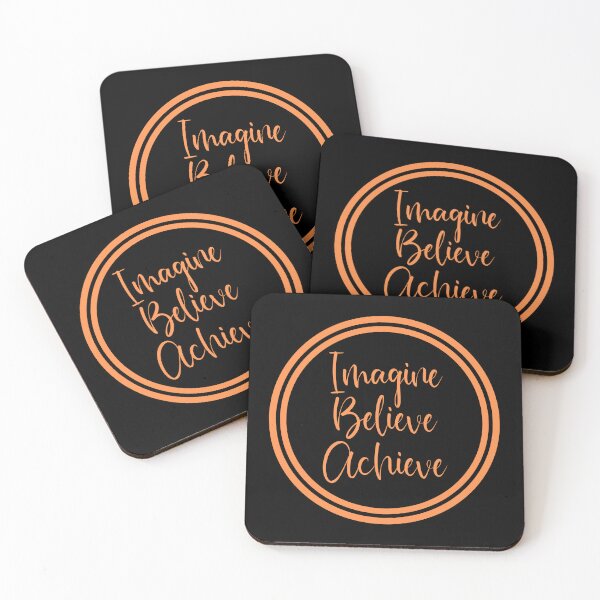 Artikelvorschau, Imagine Believe Achieve - Ermutigung entworfen und verkauft von JourneyCreative.