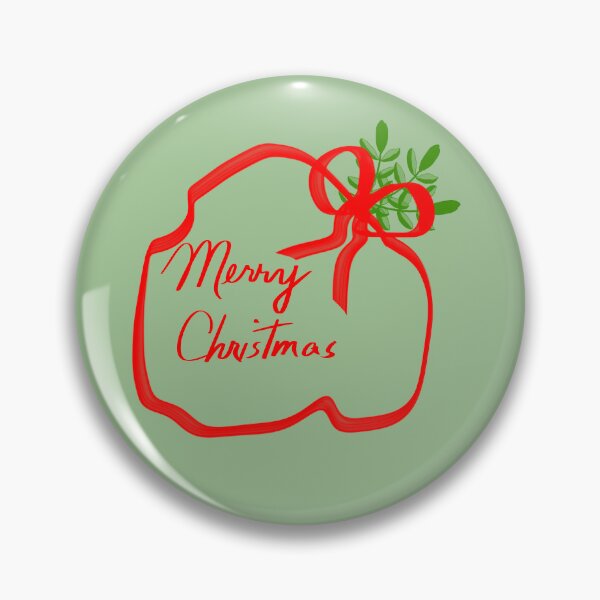 Item preview, Merry Christmas Bow and Sprigs designed and sold by designs-by-ann.