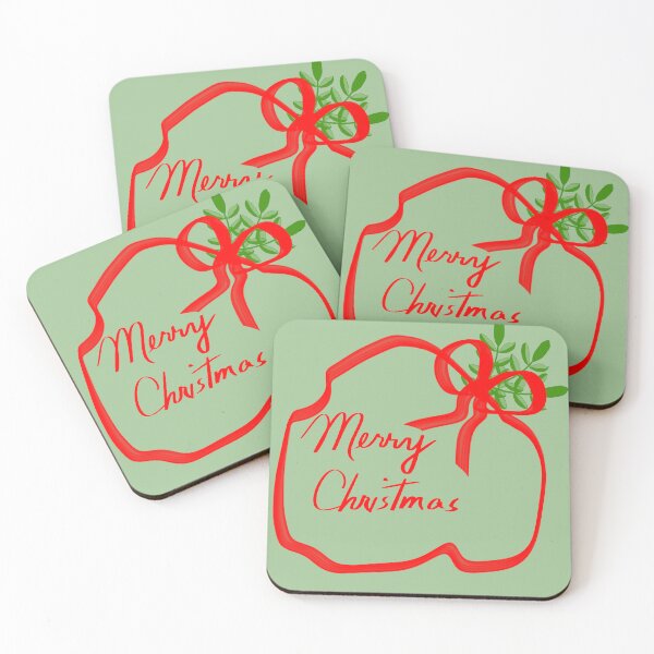 Item preview, Merry Christmas Bow and Sprigs designed and sold by designs-by-ann.