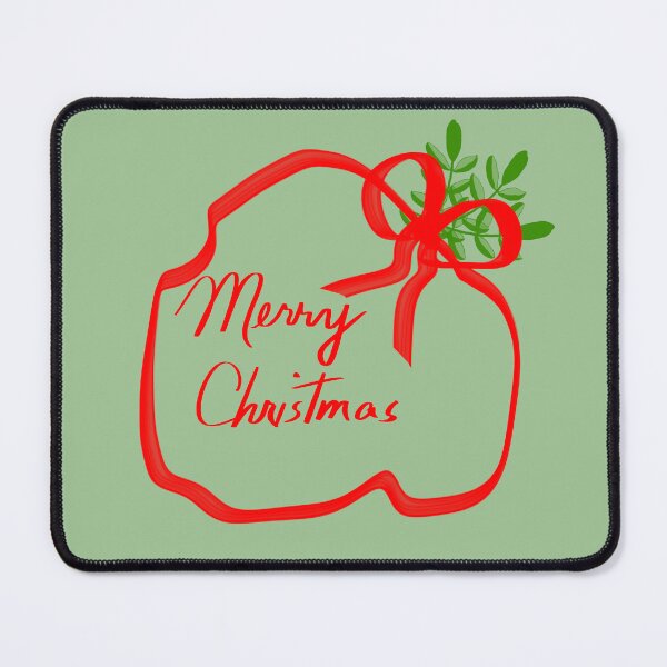 Item preview, Merry Christmas Bow and Sprigs designed and sold by designs-by-ann.