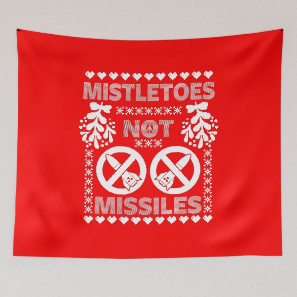 Item preview, Mistletoes Not Missiles designed and sold by BoggsNicolasArt.
