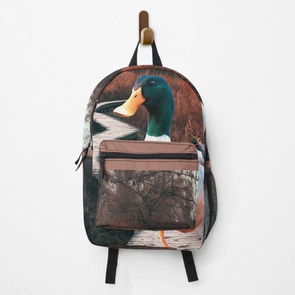 Item preview, Colorful Duck at a wooden pathway designed and sold by LenaKiagia.