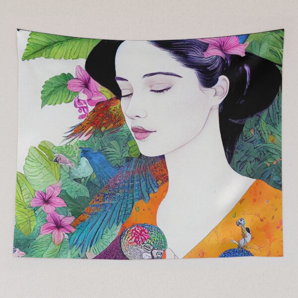 Item preview, TROPICAL THEME Midjourney AI Artwork designed and sold by davidjulie.