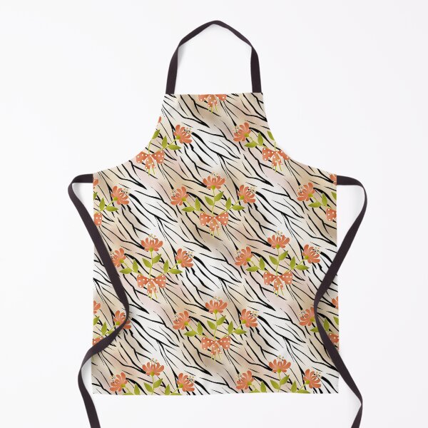 Item preview, Flowers on tiger wild skin leather seamless pattern background designed and sold by fuzzyfox.