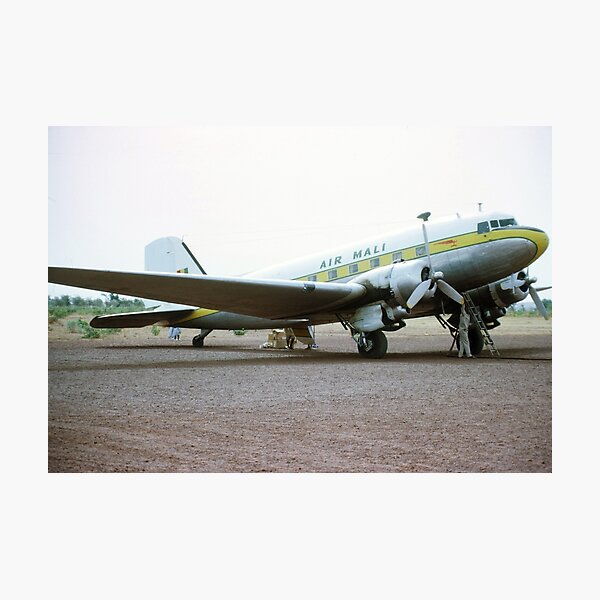 Item preview, 1960s - Air Mali - DC3 Aircraft, Mali, West Africa designed and sold by thatwaslife.