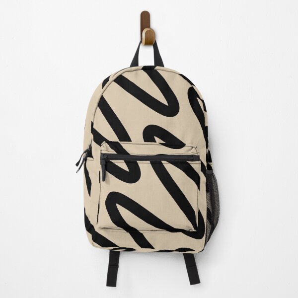Artikelvorschau, Khaki Black Minimal Diagonal Zigzag Stripe Pattern Pairs Valspar 2023 COTY Holmes Cream 3004-10B entworfen und verkauft von ColorOfTheYears.