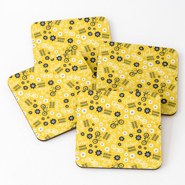 Item preview, It's Electric Boogie Woogie EBike Floral Yellow designed and sold by KrisInStitches.